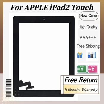 100% Testēti Touch Panelis iPad 2 A1395 A1396 A1397 Touch Screen Digitizer +Instrumenti