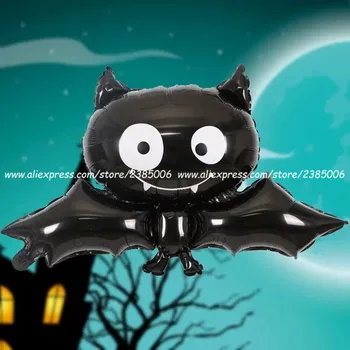 1gb/daudz Jaunu 88*60cm black bat Halloween folijas gaisa balons, rotaļlietas, bērnu dzimšanas dienas svinības, baloni, Bezmaksas piegāde