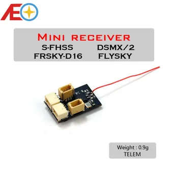 AEORC RX14X sērijas Mini Mikro RX 4CH Uztvērēju, Integrētu 1S 5.A matēts ESC Ar TELEM 1.00 pin Savienotājs