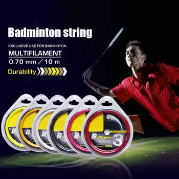Atkārtoti Badmintona Rakešu Stīgu Izturīga Neilona ultifilament Badmintons Mācību Rakešu Stīgu Badmintona Rakešu Piederumi