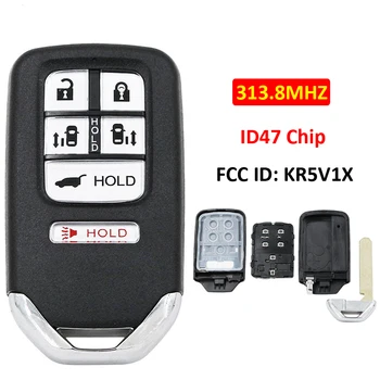 FCC ID: KR5V1X A2C83158300 A2C80084300 Honda Odyssey 2014 2015 2016 2017 5+1/6 Poga Tālvadības Auto Atslēgu 313.8 MHz ID47 Chip