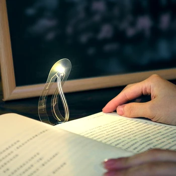 Mini Grāmatzīmi Lampas led grāmatu, gaisma, galda Lampas Portatīvo nakts gaisma Acu Aprūpes Dubultā Kā Grāmatzīmi Grāmata