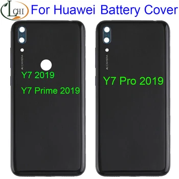Oriģināls, Jauns Huawei Y7 2019 Y7 Pro 2019 Y7 Ministru 2019 Atpakaļ Akumulatora Vāciņu Aizmugurējo Mājokļu Y7 2019 Gadījumā Y7 Pro 2019 Akumulatora Vāciņu