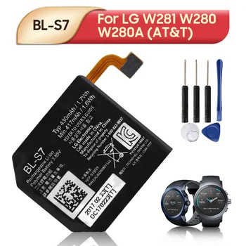 Oriģinālā Rezerves Akumulators BL-S7 Par LG Skatīties Sporta W281 W280 W280A (AT&T) Smartwatch Skatīties Akumulatora 430mAh