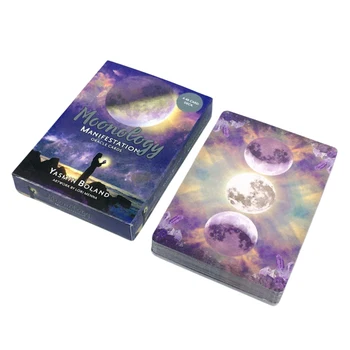 Par Moonology Izpausme Oracle Kārtis Angļu Valodā Tarot Galda Spēles Zīlēšana Likteni Mājās Ģimenes Izklaides Spēles Tarot