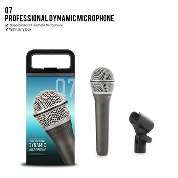 Samson Q7 Vokālā Rokas Dinamiskais Mikrofons Mic Supercardioid ar Izturīga Cinka Sakausējuma Gadījumā Jebkuram Uzņemt Skaņas Veiktspēju