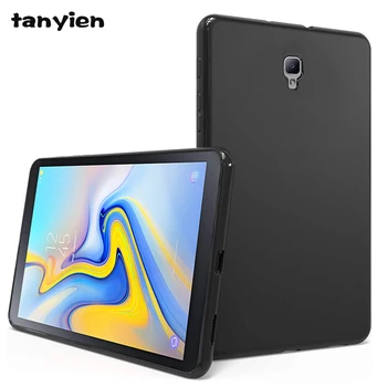 Tablet Case For Samsung Galaxy Tab 10.5 2018 SM-T590 SM-T595 T590 T595 Elastīga, Mīksta Silikona Melns TPU Korpusa Aizmugurējo Vāciņu