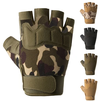 Tactical Cimdi Vīriešiem, Sievietēm Armijas Militāro Kaujas Pusi Pirkstu Cimdi Anti-slip Āra Sporta Fingerless Cimdi Vīrieši Sievietes